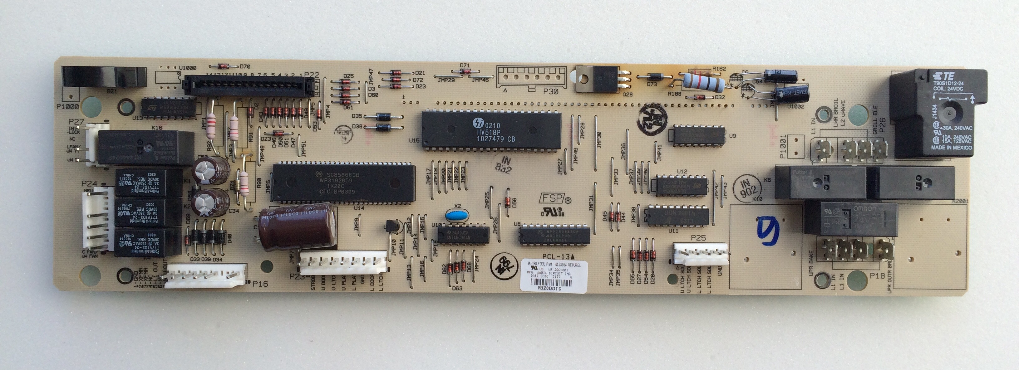 Repair Service For Whirlpool Oven Range Control Board 4453664 
